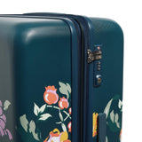 Hardside Rolling Suitcase Luggage, Fresh - Cut Floral Green, 29" Check In