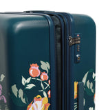 Hardside Rolling Suitcase Luggage, Fresh - Cut Floral Green, 29" Check In