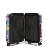 Hardside Rolling Suitcase Luggage, Parisian Bouquet Dark Gray, 22" Carry On