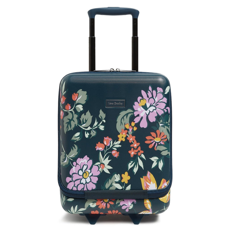 Hardside Underseat Rolling Suitcase Luggage, Fresh - Cut Floral Green