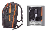 Harley - Davidson Renegade II Hi - Tech External USB Port Backpack - Rust/Black