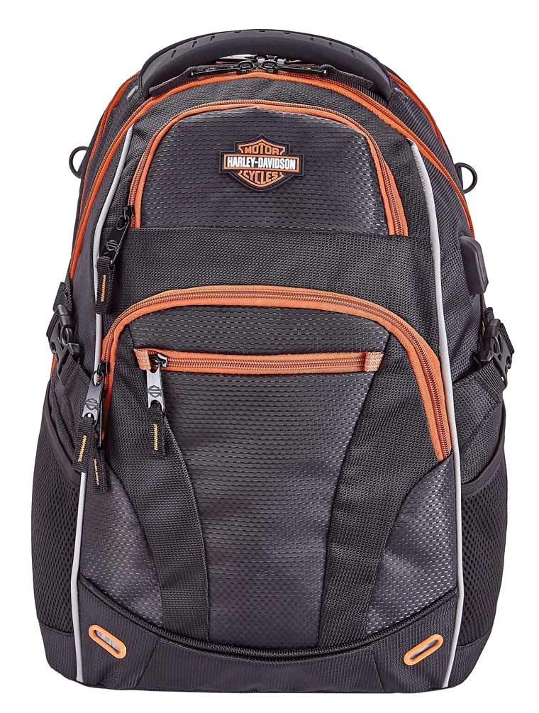 Harley - Davidson Renegade II Hi - Tech External USB Port Backpack - Rust/Black