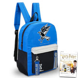 Harry Potter Backpack for School Bundle w/ 16in Ravenclaw Bookbag + More