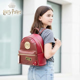 Harry Potter Mini Backpack, Platform 9-3/4 Hogwarts Express Small Travel Bag for Men and Women, Adjustable Straps, Burgundy, 9 Inch