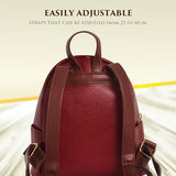 Harry Potter Mini Backpack, Platform 9-3/4 Hogwarts Express Small Travel Bag for Men and Women, Adjustable Straps, Burgundy, 9 Inch