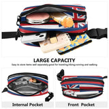 Hawaii State Flag Hawaiian Hi Fashion Fanny Pack Waist Bag for Women Men Large Capacity Running Belt Bag Waist Pack with Adjustable Strap for Travel Vacation Running