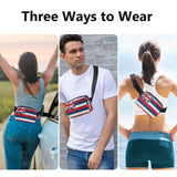 Hawaii State Flag Hawaiian Hi Fashion Fanny Pack Waist Bag for Women Men Water Resistant Sling Bag Travel Accessory with Adjustable Strap for Travel Gym Work