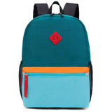 HawLander Little Kids Backpack for Boys or Girls, Toddler School Bag Fits 3 to 6 years old, D Green Blue, 15 Inch