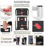 HBFBDRCT Folding Hand Truck, 330 Lbs Heavy Duty Luggage Cart, Portable Push cart Dolly with Adjustable Handle for Auto, Luggage, Personal, Travel, Moving Shopping and Office Use