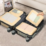 HDKJDPG 4 Set Compression Packing Cubes Travel for Suitcases,Compressible Mesh Packing Cubes for Travel Women Packing Organizers Ultralight