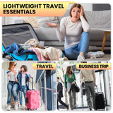 HDKJDPG 4 Set Ultralight Compression Packing Cubes Travel for Suitcases ，Compressible Mesh Packing Cubes for Travel Women Packing Organizers (Pink)