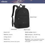 HEAD Waterproof Classic Backpack for Women & Men, 15.6" Laptop Casual Daypack, Small Basic Backpacks for College/Gym/Fitness/Travel/Daily