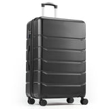 HealSmart Hardside Carry - On Luggage, Expandable Portable Hardshell Luggage with Spinner Wheels, Lightweight Suitcase TSA Lock, 20 Inch, Black