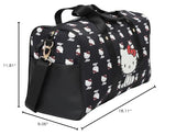 Hello Kitty AOP in Nylon with PU Accents Duffle Bag