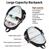 HengQiYu Large Backpack Girl Backpack Teen Girls Bookbag College Women Middle High School School Bag For Big Student Laptop Backpack (Black)