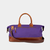 Heritage Gear - Travel Duffel Bags - Overnight Carry On Travel Bags - Weekender Personal Item Travel Bag, Hospital Bag for Women Labor Delivery - LSU Tigers Design - Purple & Brown