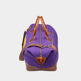 Heritage Gear - Travel Duffel Bags - Overnight Carry On Travel Bags - Weekender Personal Item Travel Bag, Hospital Bag for Women Labor Delivery - LSU Tigers Design - Purple & Brown