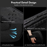 HEROIC KNIGHT Sling Bag for Men, 2.5L Crossbody Bag Small Chest Shoulder Pack with Removable Strap, Waterproof Lightweight Casual Fanny Pack Backpack for Travel/Daily Use/Hiking/Cycling,Black