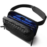 HEROIC KNIGHT Sling Bag for Men, 2.5L Crossbody Bag Small Chest Shoulder Pack with Removable Strap, Waterproof Lightweight Casual Fanny Pack Backpack for Travel/Daily Use/Hiking/Cycling,Black