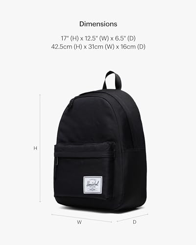 Herschel Supply Co. Classic Backpack, Black, Mod - 20L