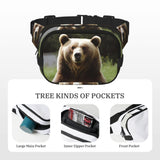 Hi Bear Sit On The Lawn Fanny Pack Fashion Belt Bag Lightweight Waist Pouch With Adjustable Strap Crossbody Bags For Women Travel Sports Running