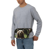 Hi Bear Sit On The Lawn Fanny Pack Fashion Belt Bag Lightweight Waist Pouch With Adjustable Strap Crossbody Bags For Women Travel Sports Running