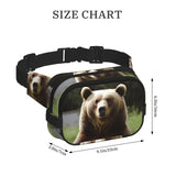 Hi Bear Sit On The Lawn Fanny Pack Fashion Belt Bag Lightweight Waist Pouch With Adjustable Strap Crossbody Bags For Women Travel Sports Running