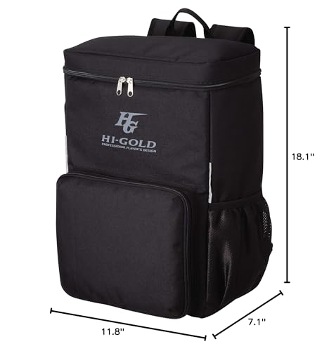 ハイゴールド(Hi - GOLD) General Use Box Type Backpack, Black (Black 19 - 3911tcx), 幅30㎝ 高さ46㎝ 奥行18㎝
