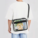 Hi I Don't Care Thanks Funny Crossbody Bags Casual Sling Backpack with Adjustable Strap for Women Men