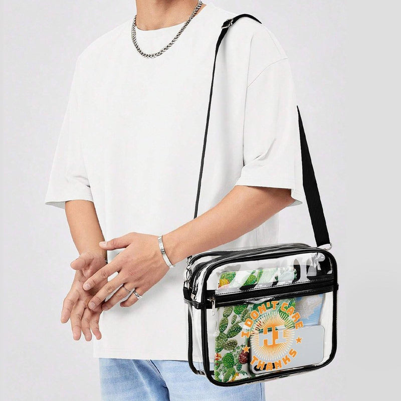 Hi I Don't Care Thanks Funny Crossbody Bags Casual Sling Backpack with Adjustable Strap for Women Men