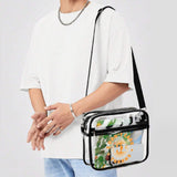 Hi I Don't Care Thanks Funny Crossbody Bags Casual Sling Backpack with Adjustable Strap for Women Men