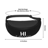Hi I Don't Care Thanks Lumbar Pack Adjustable Travel Hiking Lumbar Pack, For Outdoor Sports Travel