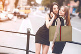 Hibala Woven Large Beach Bag Straw Beach Tote Handmade Weaving Shoulder Tassel Bag Handbag (Green Stripe)