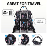 Hidds Laptop Backpack Purse for Women, Work Business College School Commuter Computer Bag Large Girls Nurse Teacher Bookbags Anti Theft Ladies Travel Daypack with Charging Port for 15.6 Inch Laptops