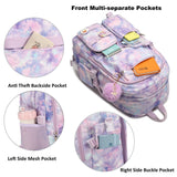 Hidds Laptop Backpacks 16 Inch School Bag College Backpack Anti Theft Travel Casual Daypack Bags Cute Bookbags Large Colorfull Carry on Back Pack for Teens Girls Women Students (Tie - Dye Purple)