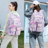 Hidds Laptop Backpacks 16 Inch School Bag College Backpack Anti Theft Travel Casual Daypack Bags Cute Bookbags Large Colorfull Carry on Back Pack for Teens Girls Women Students (Tie - Dye Purple)