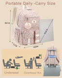 Hidds School Backpack for Teens Girls Women 15.6 Inch Laptop College Backpacks Corduroy Work Bag Kids Elementary Middle High Bookbag Students Back Pack Anti Theft Travel Daypack Womens - Pink Bowknot