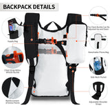 HIGH EXPERIENCE Hiking Backpack 10L/15L Small Daypack Lightweight Packable Travel Foldable Water Resistan for Women Men (White, 15L)