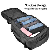HIGH FIT Travel Backpack 40L, TSA Friendly Airline Flight Approved Carry On Laptop Backpacks Lightweight Business Knapsack,Large Capacity Rucksack,Weekender Bag Daypack,Fits 17.3 Inch Laptop
