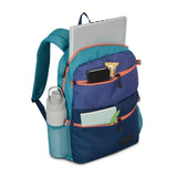 High Sierra Everclass Backpack - Travel or Work Laptop Bookbag with 360° Reflectivity, Dual Water Bottle Pockets & Fits Laptops Up To 15.6”, One Size, Dusk Purple/True Navy/Sea