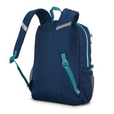 High Sierra Everclass Backpack - Travel or Work Laptop Bookbag with 360° Reflectivity, Dual Water Bottle Pockets & Fits Laptops Up To 15.6”, One Size, Glacial Blue/Sea/Tide Navy