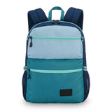 High Sierra Everclass Backpack - Travel or Work Laptop Bookbag with 360° Reflectivity, Dual Water Bottle Pockets & Fits Laptops Up To 15.6”, One Size, Glacial Blue/Sea/Tide Navy