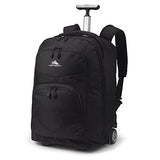 High Sierra Freewheel Pro Wheeled Backpack, Rolling Laptop Bag for Travel, Fits most 15” Laptops, 40L, Black