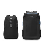 High Sierra Hi - Life 3 - in - 1 Convertible Wheeled Backpack - Features Removable Daypack, Stack - It Strap, Adjustable Handle, Fleeced Pocket For Scratch Protection, Dual Water Bottle Pockets - Black/Blue