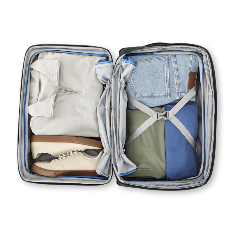 High Sierra Hi - Life 3 - in - 1 Convertible Wheeled Backpack - Features Removable Daypack, Stack - It Strap, Adjustable Handle, Fleeced Pocket For Scratch Protection, Dual Water Bottle Pockets - Black/Blue