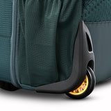 High Sierra Hi - Life 3 - in - 1 Convertible Wheeled Backpack - Features Removable Daypack, Stack - It Strap, Adjustable Handle, Fleeced Pocket For Scratch Protection, Dual Water Bottle Pockets - Green/Yellow