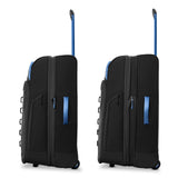 High Sierra Hi - Life 31 - Inch Large Wheeled Duffle - Features Smooth Rolling Wheels, WetPak Pockets, Stack - It Strap, Adjustable Handle, Fleece Pocket, Padded Laptop Sleeve, Expandable - Blue/Black