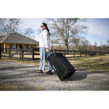 High Sierra Hi - Life 31 - Inch Large Wheeled Duffle - Features Smooth Rolling Wheels, WetPak Pockets, Stack - It Strap, Adjustable Handle, Fleece Pocket, Padded Laptop Sleeve, Expandable - Blue/Black