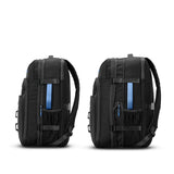 High Sierra Hi - Life Travel Backpack - Features 2 - inch Expansion, WetPak Pockets, 17” Laptop Compartment, Stack - It Strap, Adjustable Sternum Strap, Fleece Pocket, Dual Water Bottle Pockets - Blue/Black