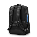 High Sierra Hi - Life Travel Backpack - Features 2 - inch Expansion, WetPak Pockets, 17” Laptop Compartment, Stack - It Strap, Adjustable Sternum Strap, Fleece Pocket, Dual Water Bottle Pockets - Blue/Black